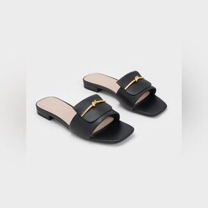 Charles & Keith - Knotted Accent Slide Sandals